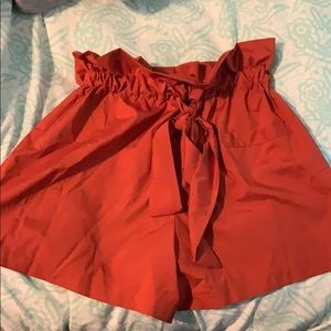 Orange Shorts/ dressy